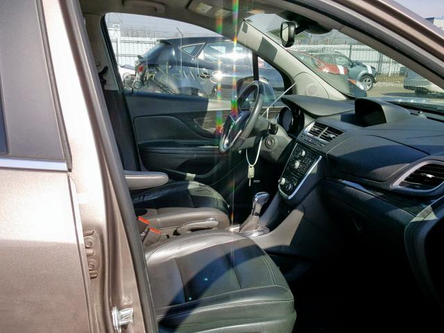 KL4CJCSB6EB554143 - 2014 BUICK ENCORE BROWN photo 5