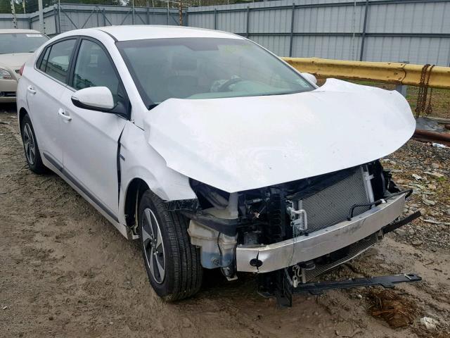 KMHC75LC4JU065029 - 2018 HYUNDAI IONIQ SEL WHITE photo 1