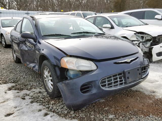 1C3EL46X13N502620 - 2003 CHRYSLER SEBRING LX BLUE photo 1