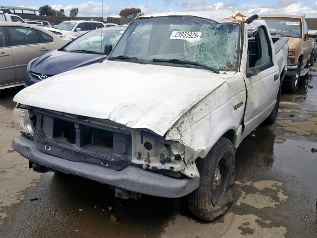 1FTYR10D52PA77801 - 2002 FORD RANGER WHITE photo 2