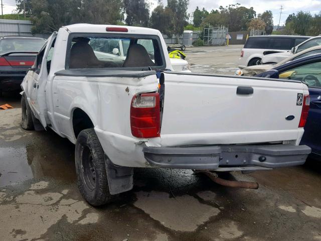 1FTYR10D52PA77801 - 2002 FORD RANGER WHITE photo 3