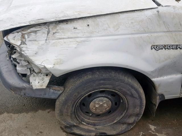 1FTYR10D52PA77801 - 2002 FORD RANGER WHITE photo 9