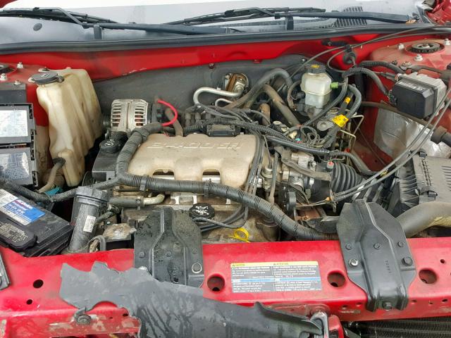 2G1WF52E649414127 - 2004 CHEVROLET IMPALA RED photo 7