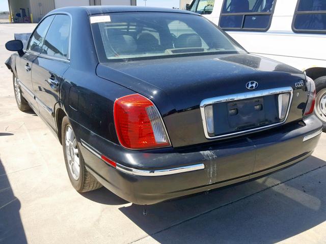 KMHFU45E74A279873 - 2004 HYUNDAI XG 350 BLACK photo 3