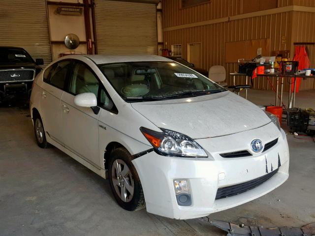 JTDKN3DU8A5160477 - 2010 TOYOTA PRIUS WHITE photo 1