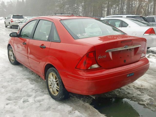 1FAHP3834YW358456 - 2000 FORD FOCUS ZTS RED photo 3