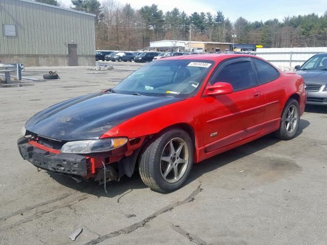 1G2WR1214XF221785 - 1999 PONTIAC GRAND PRIX RED photo 2