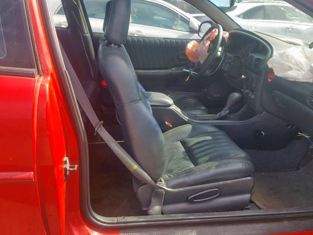 1G2WR1214XF221785 - 1999 PONTIAC GRAND PRIX RED photo 5