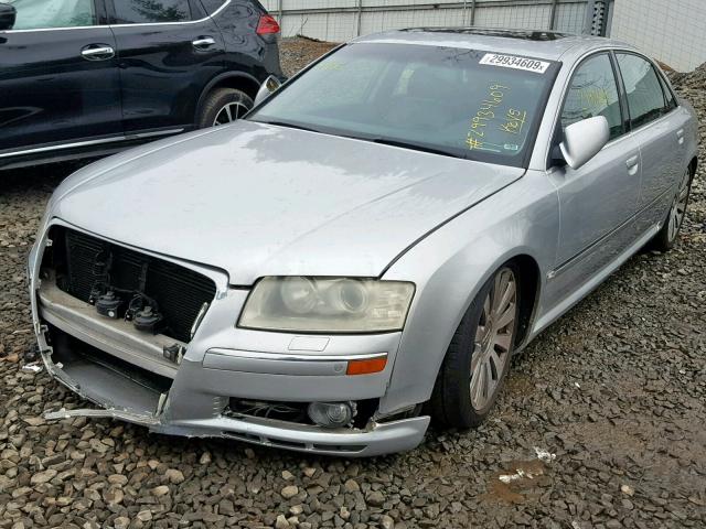 WAUML44E24N017135 - 2004 AUDI A8 L QUATT SILVER photo 2