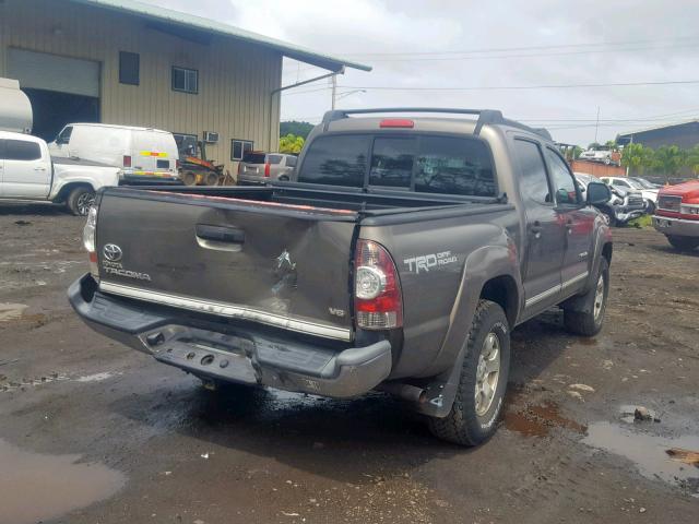 3TMLU4EN3DM113375 - 2013 TOYOTA TACOMA DOU BROWN photo 4