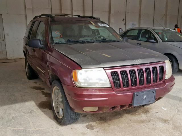 1J4GW68S6XC580752 - 1999 JEEP GRAND CHER BURGUNDY photo 1