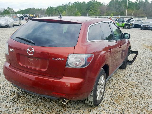 JM3ER2W51A0348036 - 2010 MAZDA CX-7 RED photo 4