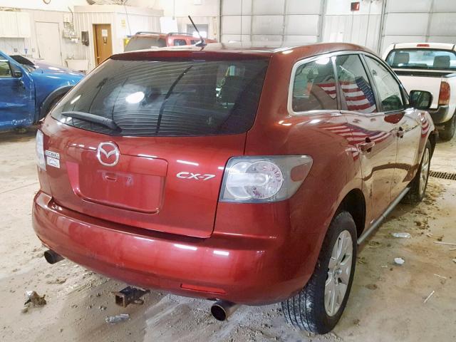 JM3ER293780190774 - 2008 MAZDA CX-7 RED photo 4