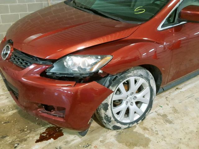 JM3ER293780190774 - 2008 MAZDA CX-7 RED photo 9