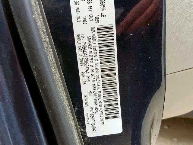 2V8HW34139R554744 - 2009 VOLKSWAGEN ROUTAN SE BLUE photo 10