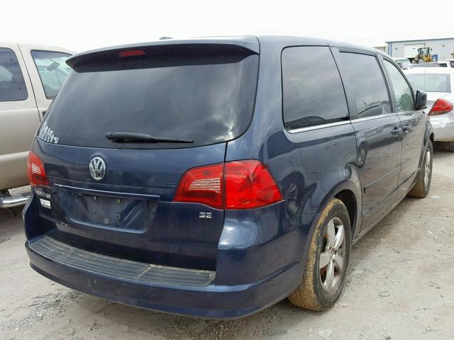 2V8HW34139R554744 - 2009 VOLKSWAGEN ROUTAN SE BLUE photo 4