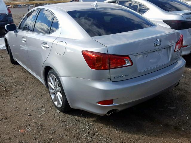 JTHBK262295092671 - 2009 LEXUS IS 250 SILVER photo 3