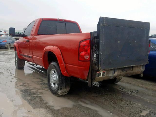 3D7KS26A08G213509 - 2008 DODGE RAM 2500 S Կարմիր լուսանկար 3