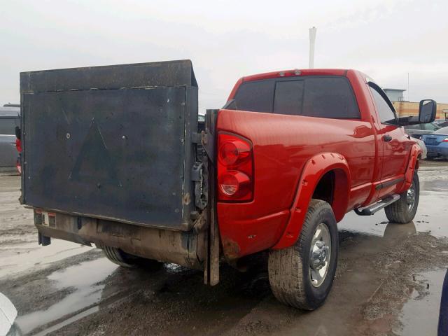 3D7KS26A08G213509 - 2008 DODGE RAM 2500 S Կարմիր լուսանկար 4