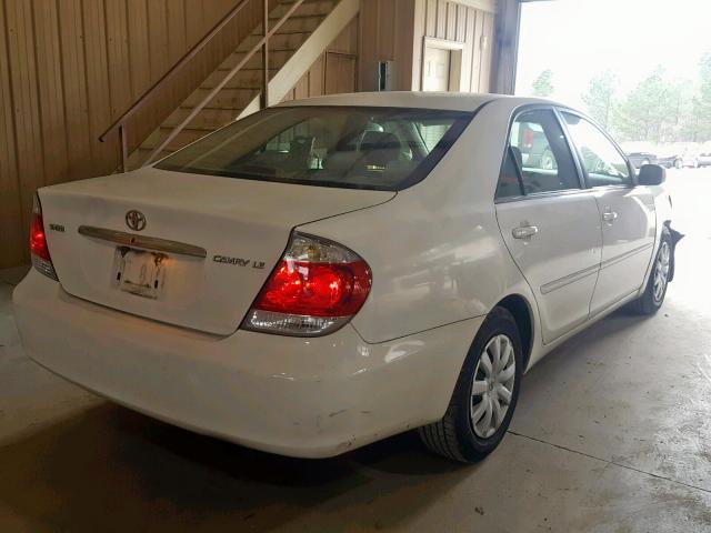 4T1BE30K85U007609 - 2005 TOYOTA CAMRY LE WHITE photo 4