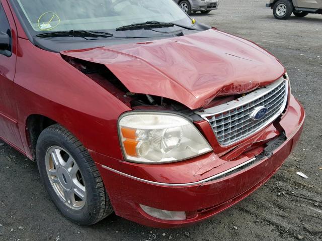 2FMZA52284BA23946 - 2004 FORD FREESTAR S MAROON photo 9