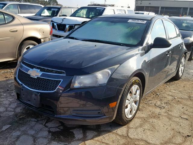 1G1PC5SH7C7118976 - 2012 CHEVROLET CRUZE LS BLACK photo 2