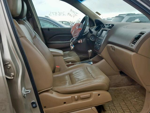 2HNYD18845H523896 - 2005 ACURA MDX TOURIN GOLD photo 5