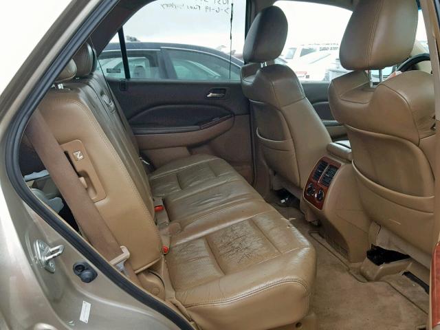 2HNYD18845H523896 - 2005 ACURA MDX TOURIN GOLD photo 6