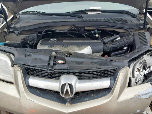 2HNYD18845H523896 - 2005 ACURA MDX TOURIN GOLD photo 7