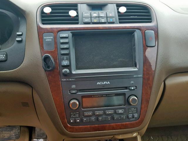 2HNYD18845H523896 - 2005 ACURA MDX TOURIN GOLD photo 9