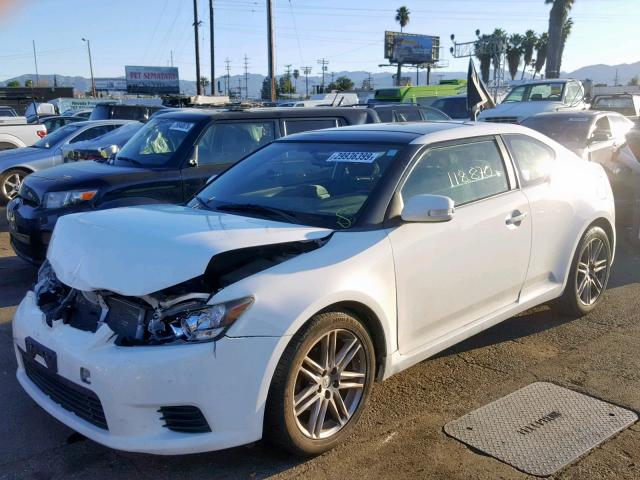 JTKJF5C77D3047497 - 2013 TOYOTA SCION TC WHITE photo 2