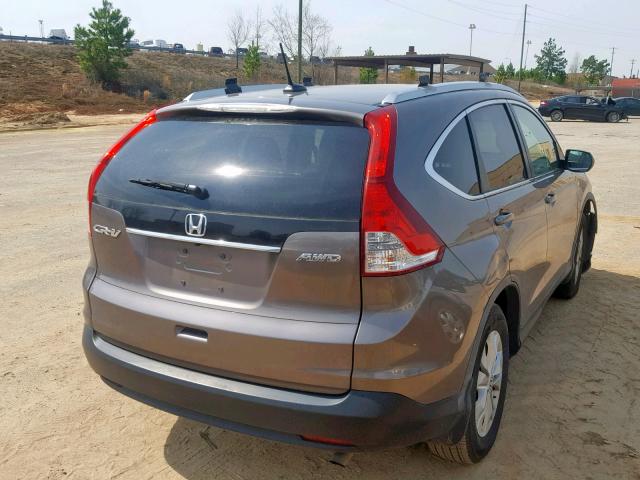 5J6RM4H75CL077707 - 2012 HONDA CR-V EXL GOLD photo 4