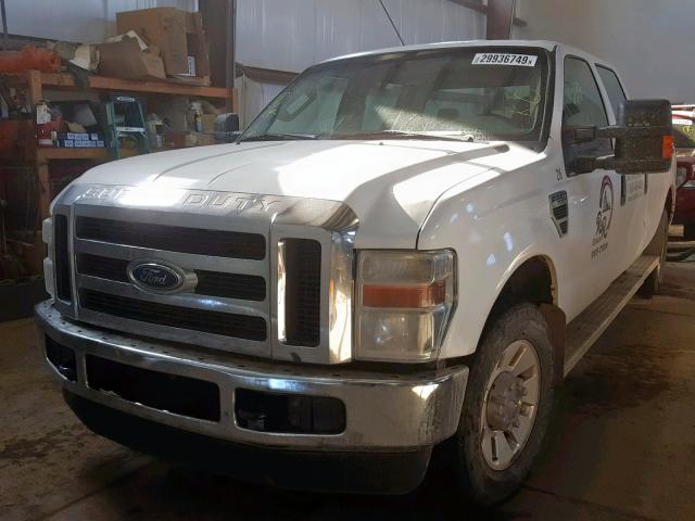 1FTWW30518EA59353 - 2008 FORD F350 SRW S WHITE photo 2