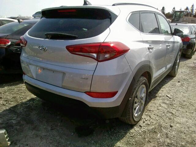 KM8J3CA40GU113475 - 2016 HYUNDAI TUCSON LIM SILVER photo 4