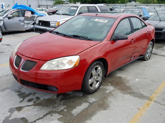 1G2ZH58N174129790 - 2007 PONTIAC G6 GT RED photo 2