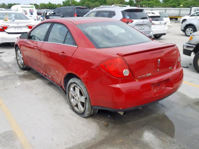 1G2ZH58N174129790 - 2007 PONTIAC G6 GT RED photo 3