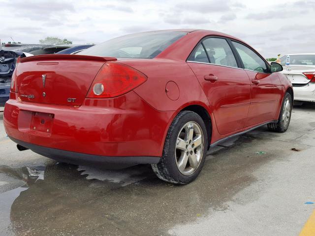 1G2ZH58N174129790 - 2007 PONTIAC G6 GT RED photo 4