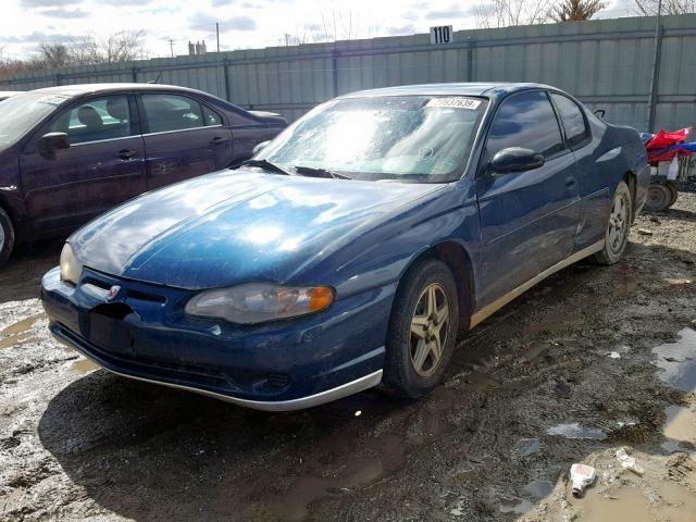 2G1WW12E239250785 - 2003 CHEVROLET MONTE CARL BLUE photo 2