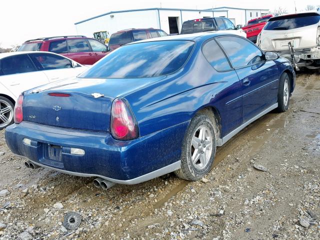 2G1WW12E239250785 - 2003 CHEVROLET MONTE CARL BLUE photo 4