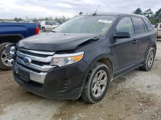 2FMDK3G92DBB52976 - 2013 FORD EDGE SE BLACK photo 2