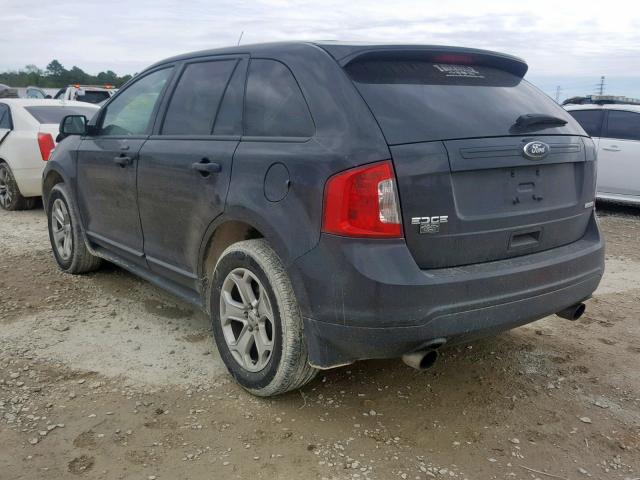 2FMDK3G92DBB52976 - 2013 FORD EDGE SE BLACK photo 3