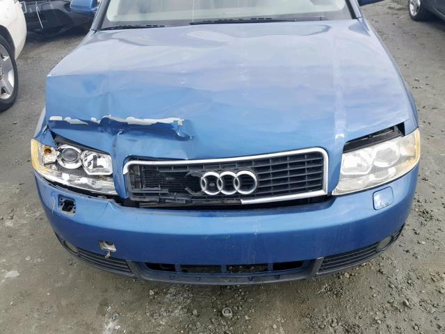 WAULT68E92A238026 - 2002 AUDI A4 3.0 QUA BLUE photo 7