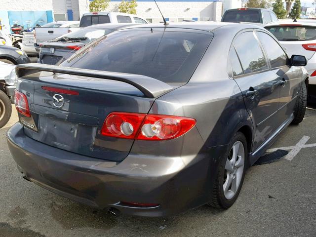 1YVFP84D445N89820 - 2004 MAZDA 6 S GRAY photo 4