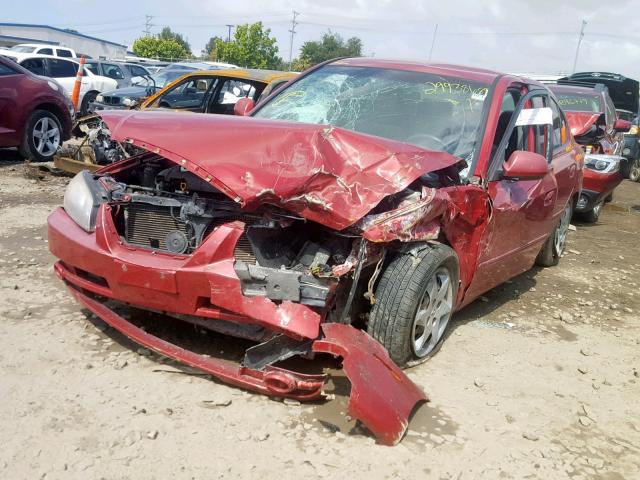 KMHDN46D16U230213 - 2006 HYUNDAI ELANTRA GL RED photo 2