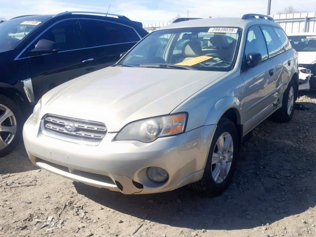 4S4BP61C857356870 - 2005 SUBARU LEGACY OUT GRAY photo 2