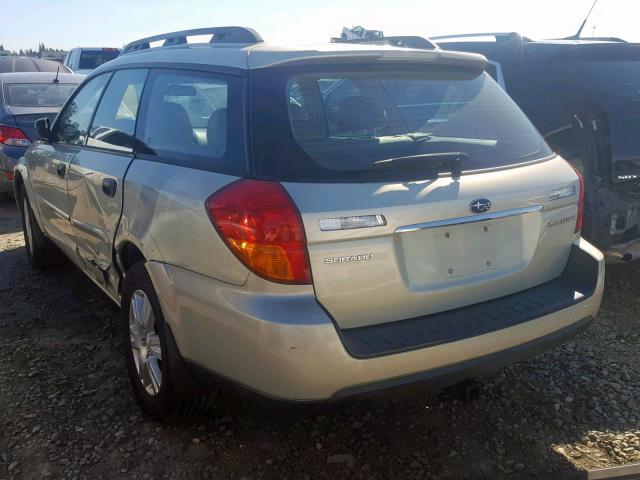 4S4BP61C857356870 - 2005 SUBARU LEGACY OUT GRAY photo 3