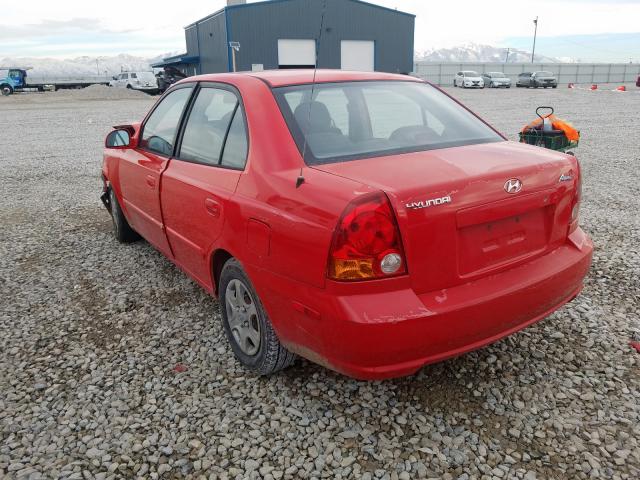 KMHCG45C25U657901 - 2005 HYUNDAI ACCENT GL  photo 3