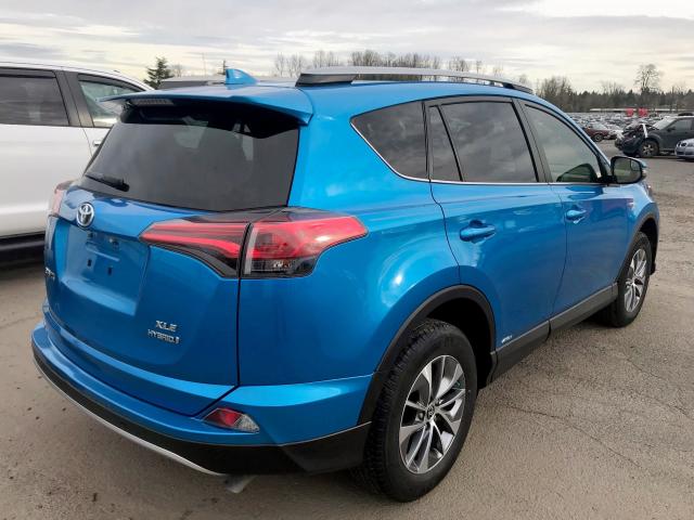 JTMRJREV4HD128596 - 2017 TOYOTA RAV4 HV LE BLUE photo 4