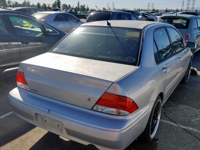 JA3AJ26EX3U082380 - 2003 MITSUBISHI LANCER ES SILVER photo 4