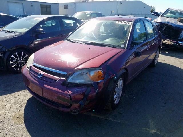 1HGES26723L006886 - 2003 HONDA CIVIC EX  photo 2